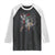 Christmas Merry Krampus Raglan Shirt Naughty Horror Evil Xmas Psychobilly