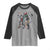 Christmas Merry Krampus Raglan Shirt Naughty Horror Evil Xmas Psychobilly