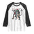 Christmas Merry Krampus Raglan Shirt Naughty Horror Evil Xmas Psychobilly