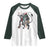Christmas Merry Krampus Raglan Shirt Naughty Horror Evil Xmas Psychobilly