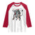 Christmas Merry Krampus Raglan Shirt Naughty Horror Evil Xmas Psychobilly