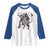 Christmas Merry Krampus Raglan Shirt Naughty Horror Evil Xmas Psychobilly