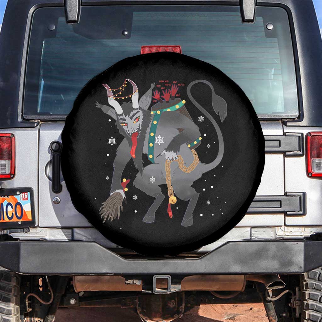 Xmas Merry Krampus Spare Tire Cover Naughty Horror Evil Xmas Psychobilly
