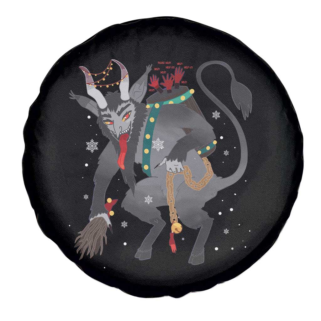 Xmas Merry Krampus Spare Tire Cover Naughty Horror Evil Xmas Psychobilly