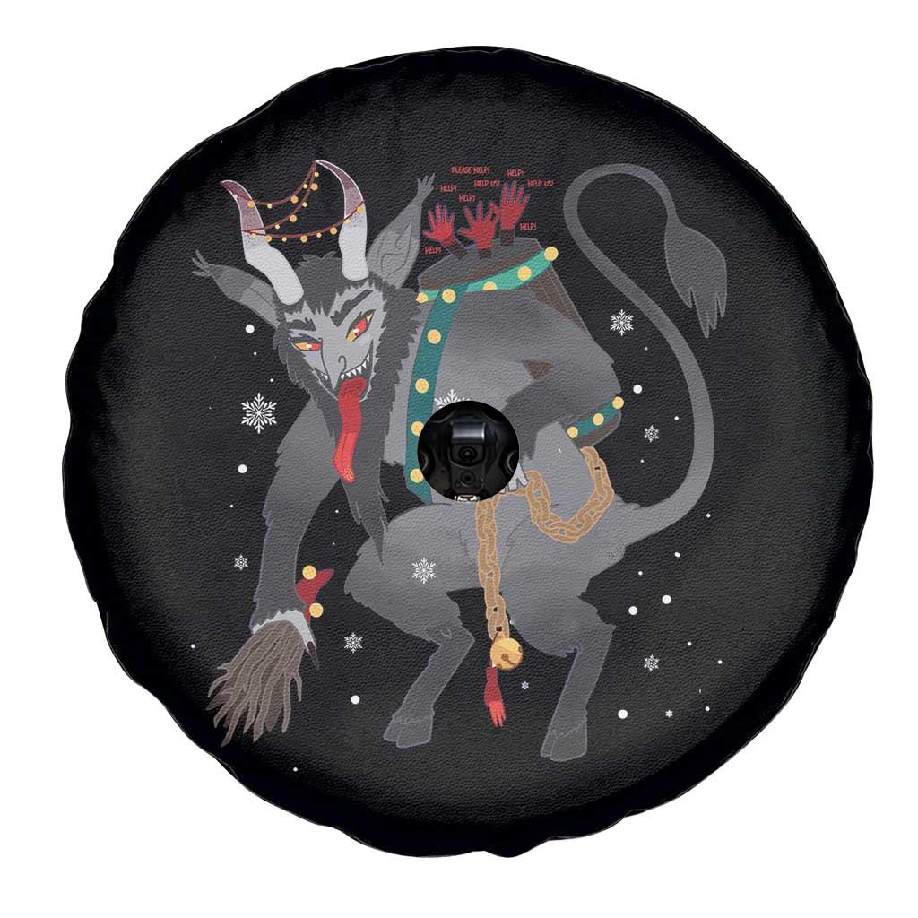 Xmas Merry Krampus Spare Tire Cover Naughty Horror Evil Xmas Psychobilly