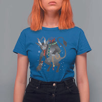 Christmas Merry Krampus T Shirt For Women Naughty Horror Evil Xmas Psychobilly - Wonder Print Shop