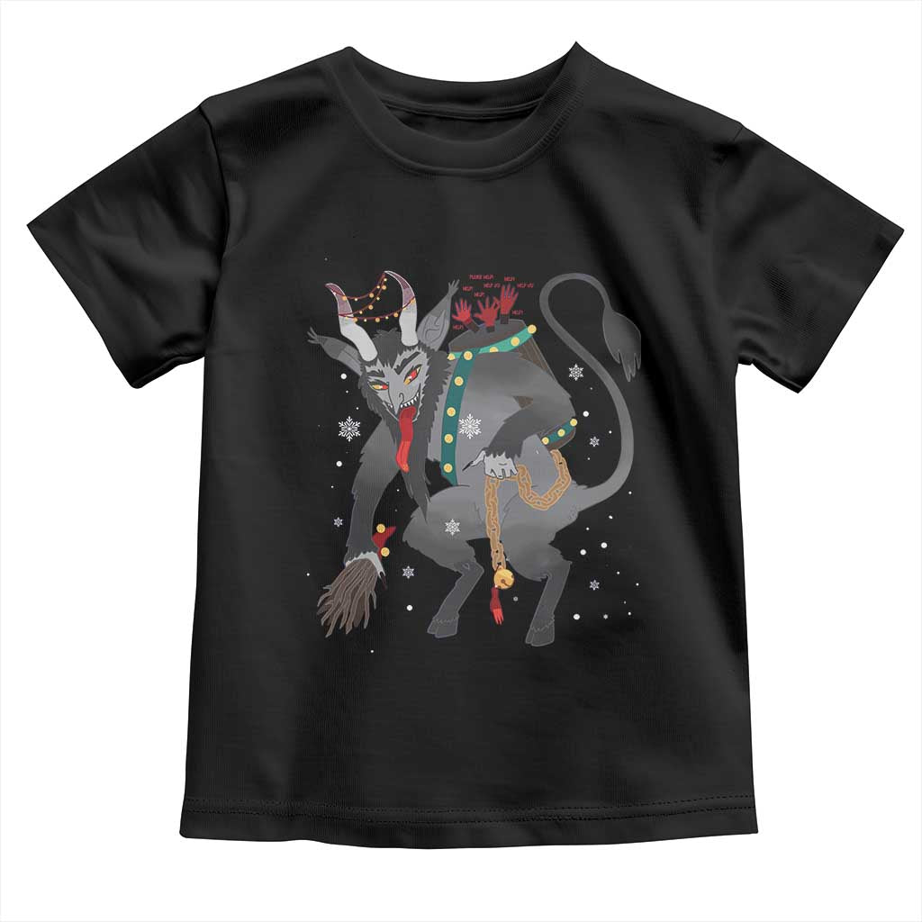 Christmas Merry Krampus Toddler T Shirt Naughty Horror Evil Xmas Psychobilly