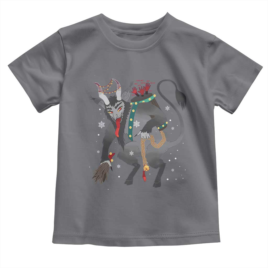 Christmas Merry Krampus Toddler T Shirt Naughty Horror Evil Xmas Psychobilly