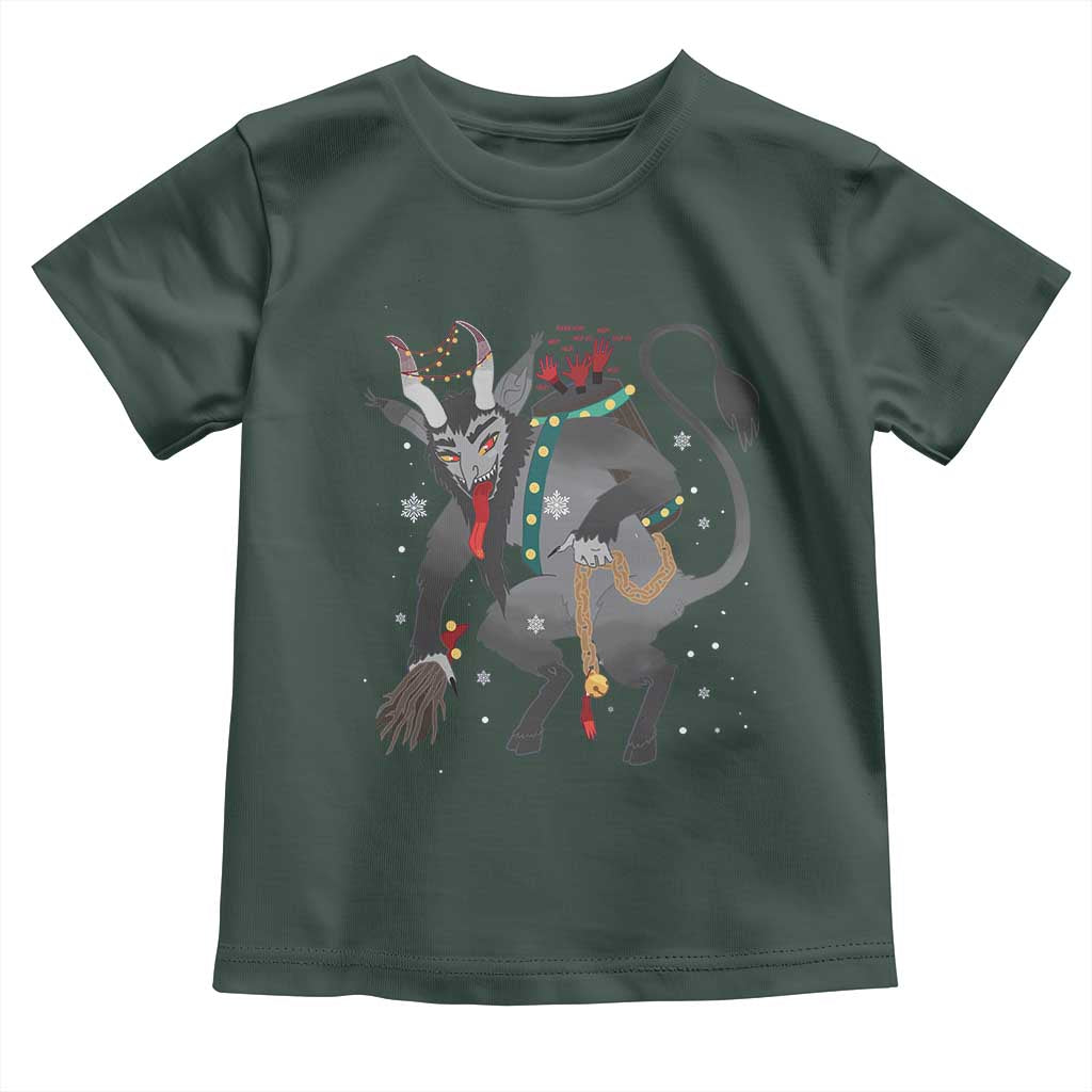 Christmas Merry Krampus Toddler T Shirt Naughty Horror Evil Xmas Psychobilly