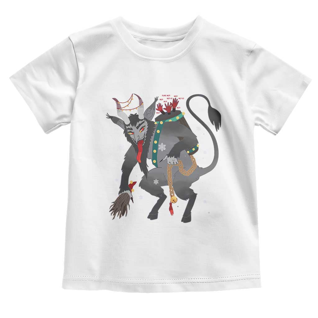 Christmas Merry Krampus Toddler T Shirt Naughty Horror Evil Xmas Psychobilly