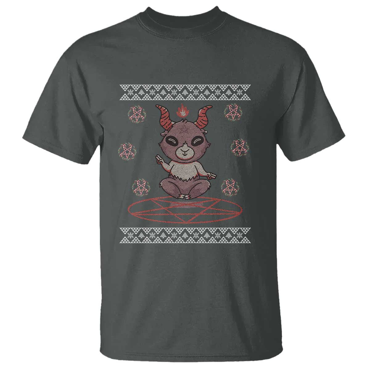 Cute Baby Baphomet T Shirt Ugly Christmas Sweater Occult Gift - Wonder Print Shop