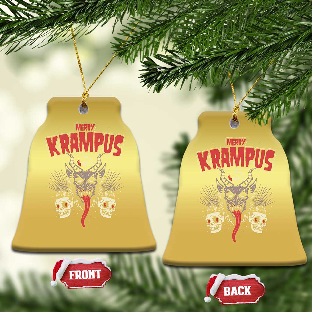 Merry Krampus Xmas Christmas Ornament Naughty Xmas Psychobilly Horror - Wonder Print Shop