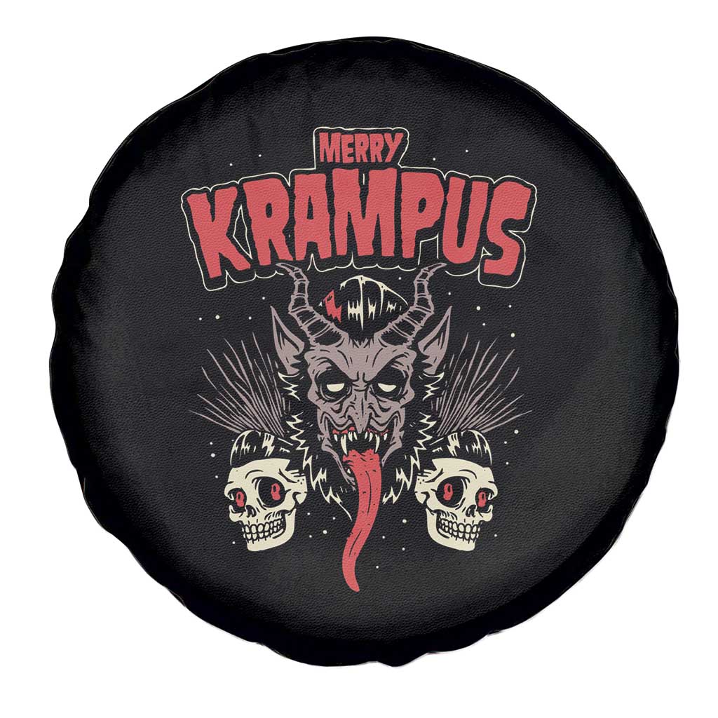 Merry Krampus Christmas Spare Tire Cover Naughty Xmas Psychobilly Horror