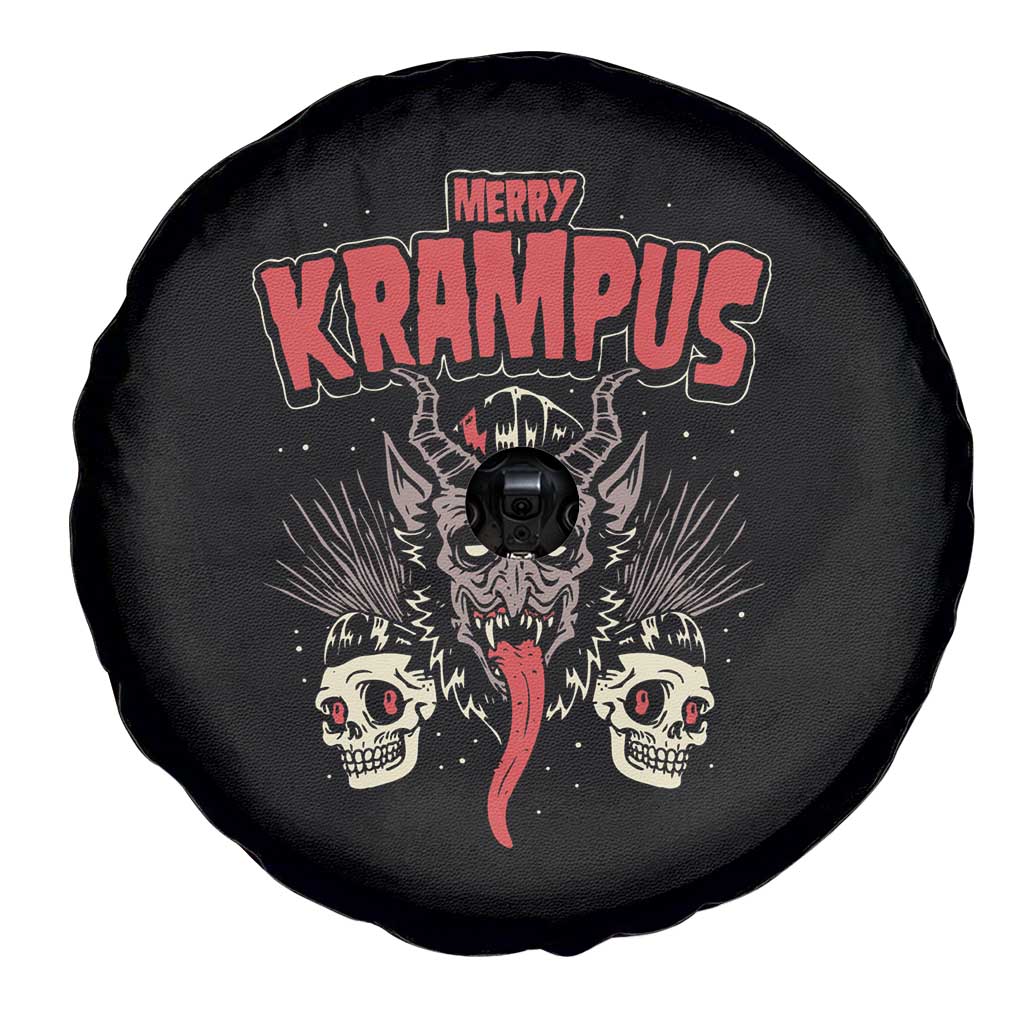 Merry Krampus Christmas Spare Tire Cover Naughty Xmas Psychobilly Horror