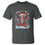 Dancing Skeleton Christmas T Shirt Snowy Xmas Night Santa - Wonder Print Shop
