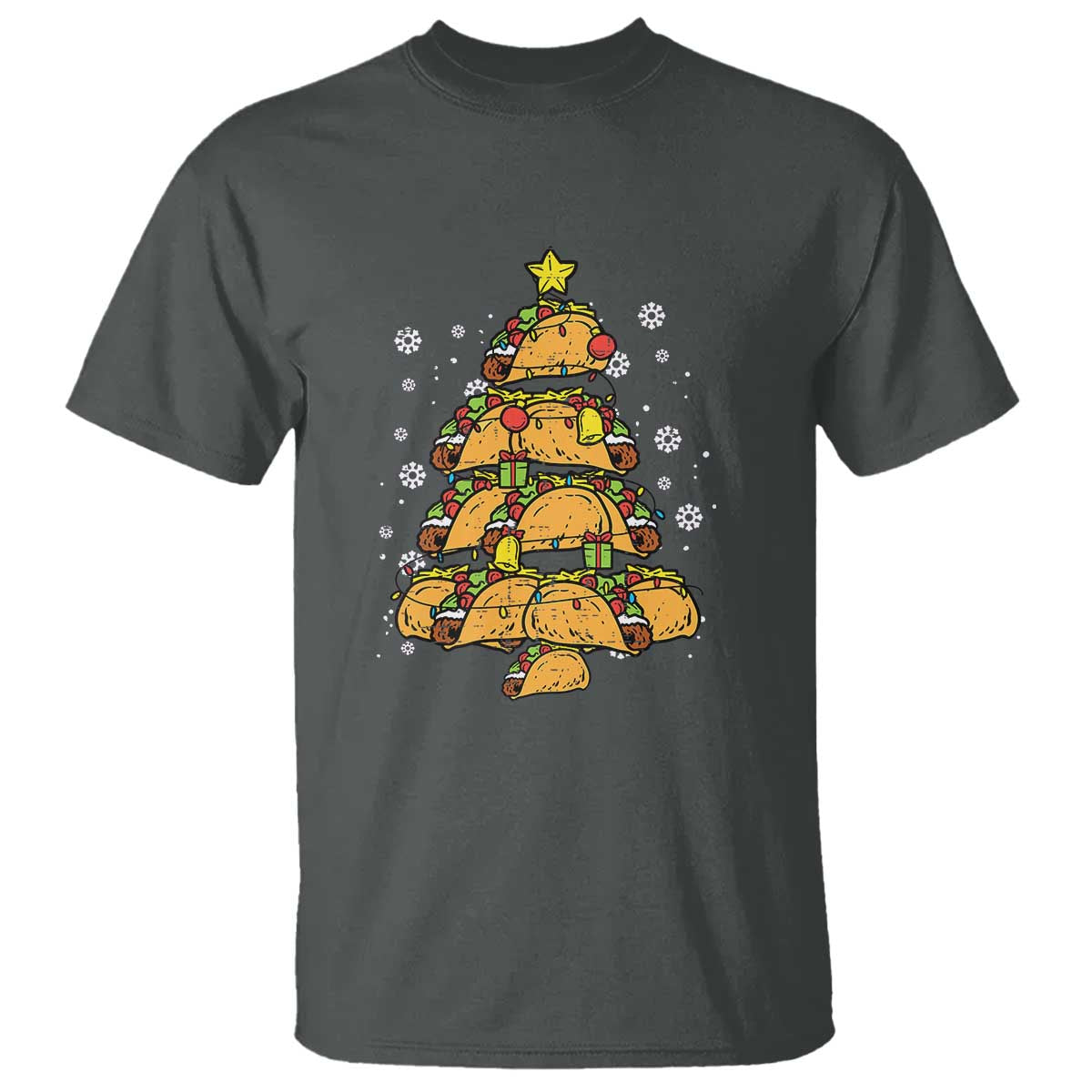 Taco Christmas Tree T Shirt Mexican Food Tacos Lover Xmas in Mexico - Wonder Print Shop