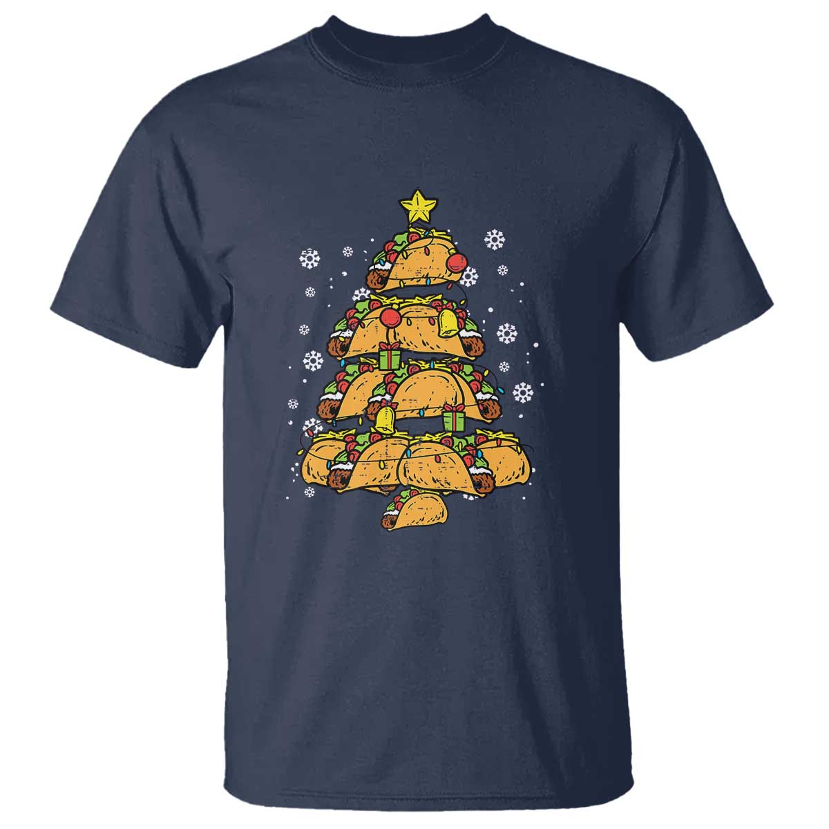 Taco Christmas Tree T Shirt Mexican Food Tacos Lover Xmas in Mexico - Wonder Print Shop