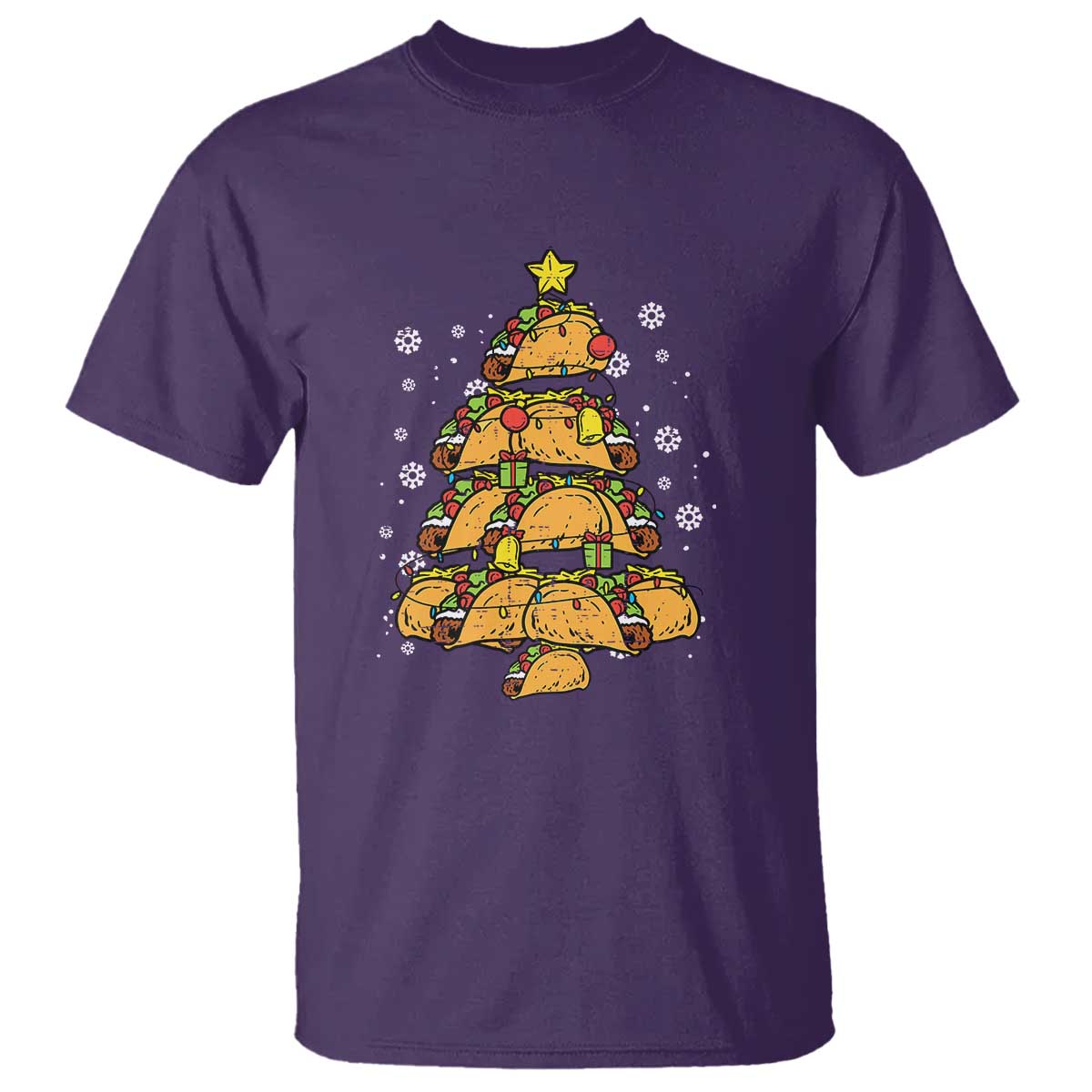 Taco Christmas Tree T Shirt Mexican Food Tacos Lover Xmas in Mexico - Wonder Print Shop