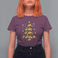 Taco Christmas Tree T Shirt For Women Mexican Food Tacos Lover Xmas in Mexico - Wonder Print Shop