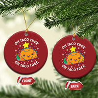 Taco Xmas Tree Christmas Ornament Oh Taco Tree Cute Xmas Mexican Food Lover - Wonder Print Shop