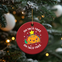 Taco Xmas Tree Christmas Ornament Oh Taco Tree Cute Xmas Mexican Food Lover - Wonder Print Shop