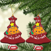 Taco Xmas Tree Christmas Ornament Oh Taco Tree Cute Xmas Mexican Food Lover - Wonder Print Shop