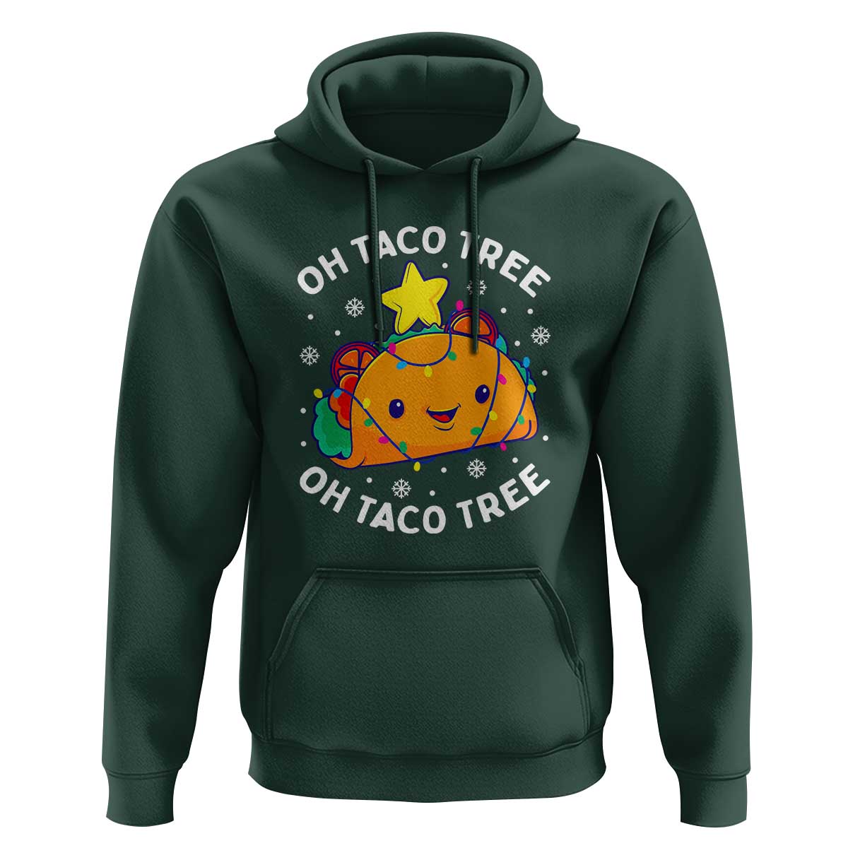 Taco Christmas Tree Hoodie Oh Taco Tree Cute Xmas Mexican Food Lover