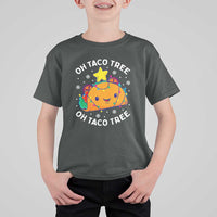Taco Christmas Tree T Shirt For Kid Oh Taco Tree Cute Xmas Mexican Food Lover - Wonder Print Shop