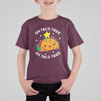 Taco Christmas Tree T Shirt For Kid Oh Taco Tree Cute Xmas Mexican Food Lover - Wonder Print Shop