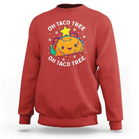 Taco Christmas Tree Sweatshirt Oh Taco Tree Cute Xmas Mexican Food Lover - Wonder Print Shop