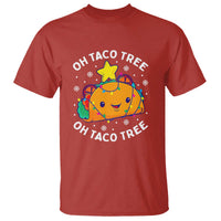Taco Christmas Tree T Shirt Oh Taco Tree Cute Xmas Mexican Food Lover - Wonder Print Shop