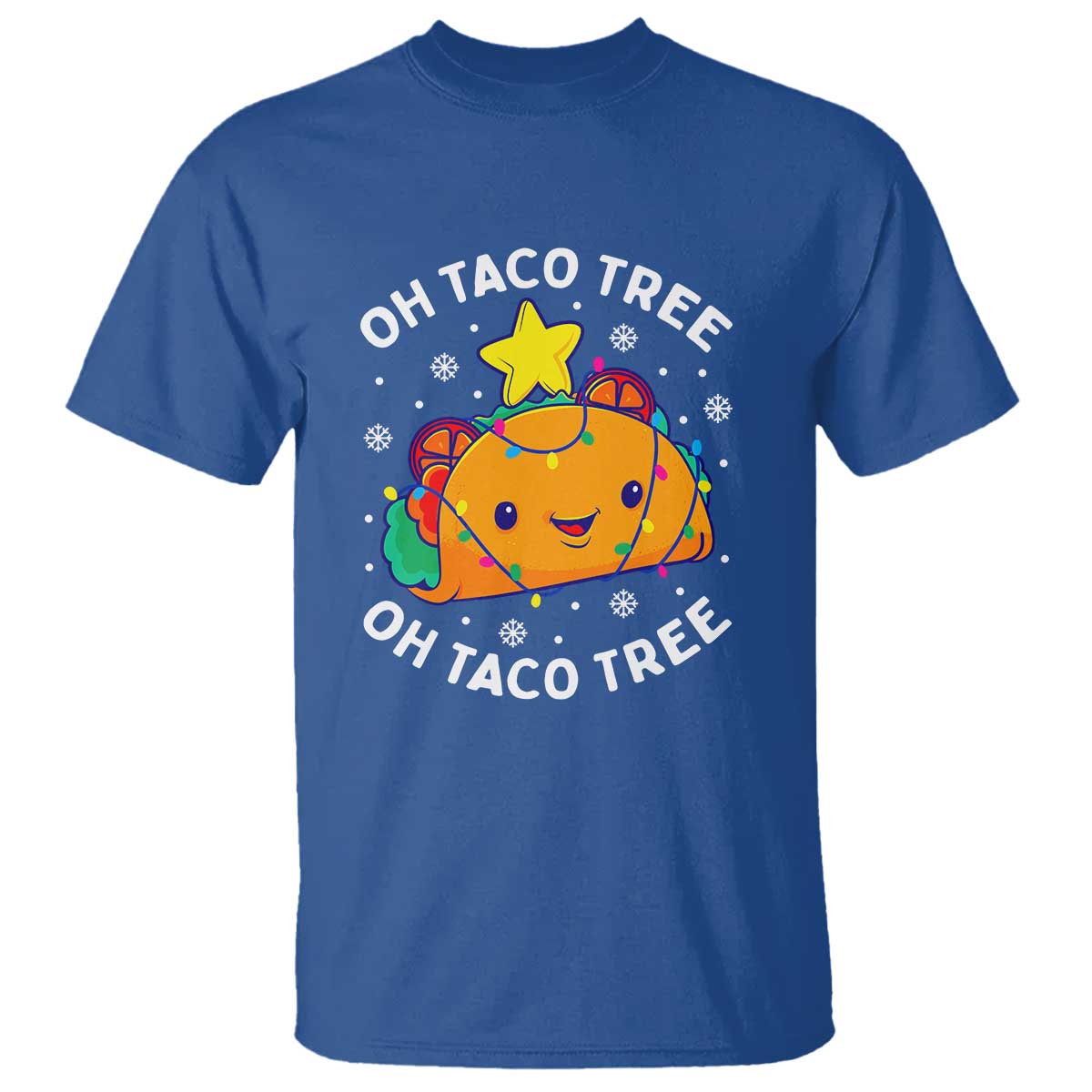 Taco Christmas Tree T Shirt Oh Taco Tree Cute Xmas Mexican Food Lover - Wonder Print Shop