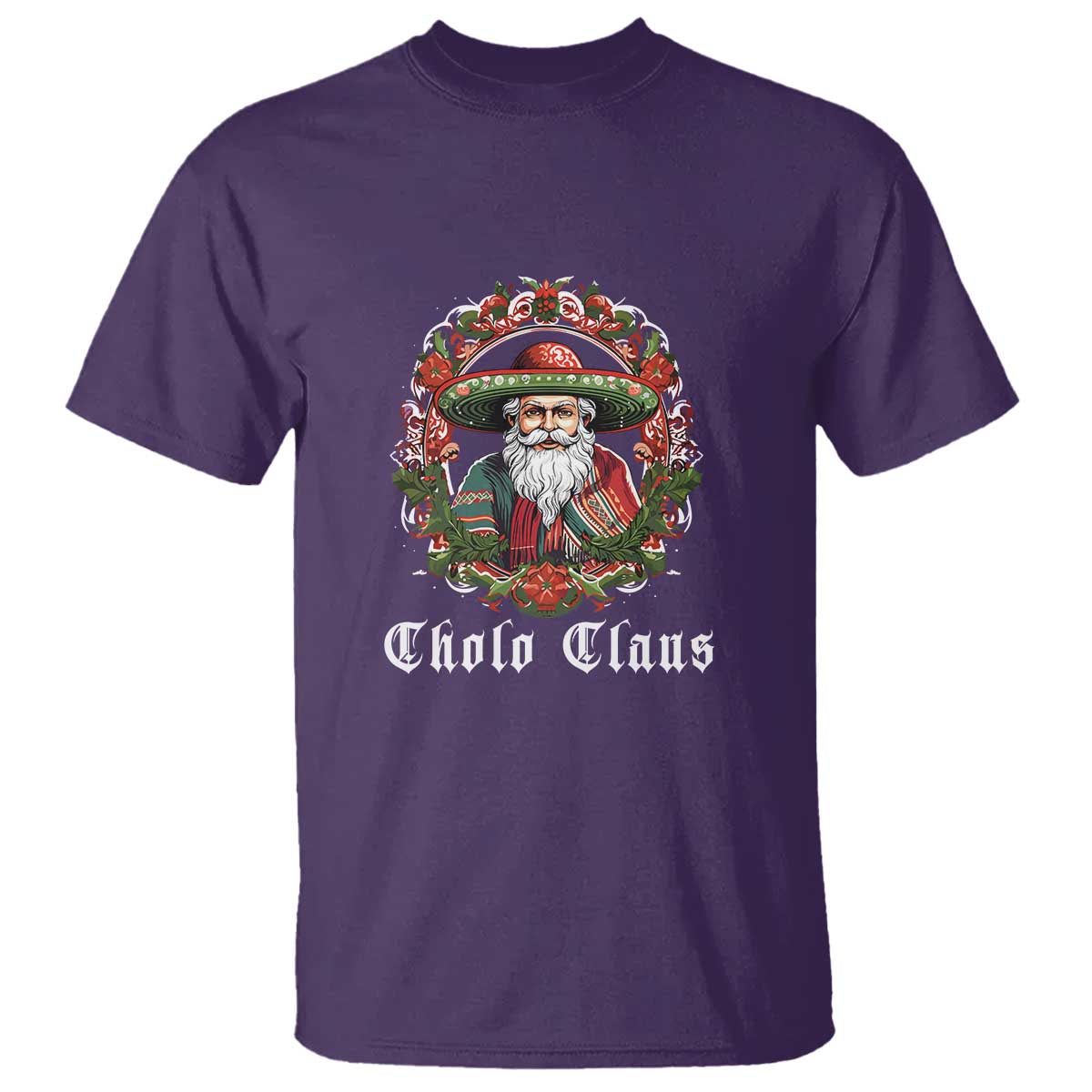 Mexican Christmas Cholo Claus Santa T Shirt Funny Xmas in Mexico Latin America - Wonder Print Shop