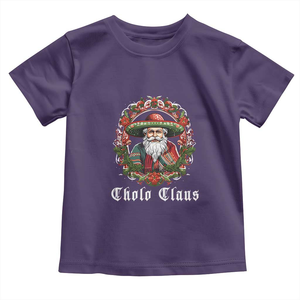 Mexican Christmas Cholo Claus Santa Toddler T Shirt Funny Xmas in Mexico Latin America
