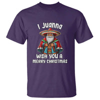 Mexican Santa Christmas T Shirt I Juanna Wish You A Merry Christmas Feliz Navidad Choco Claus - Wonder Print Shop