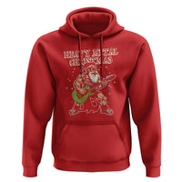 Heavy Metal Santa Hoodie Playing Guitar Christmas Rock Music Lover