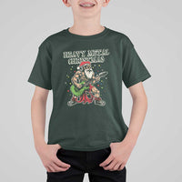 Heavy Metal Santa T Shirt For Kid Playing Guitar Christmas Rock Music Lover - Wonder Print Shop