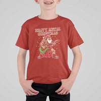 Heavy Metal Santa T Shirt For Kid Playing Guitar Christmas Rock Music Lover - Wonder Print Shop