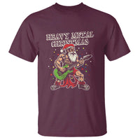 Heavy Metal Santa T Shirt Playing Guitar Christmas Rock Music Lover - Wonder Print Shop