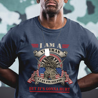I Am A Veteran I Can Fix Stupid But It's Gonna Hurt Funny US Veteran T Shirt - Wonder Print Shop