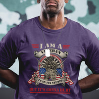 I Am A Veteran I Can Fix Stupid But It's Gonna Hurt Funny US Veteran T Shirt - Wonder Print Shop