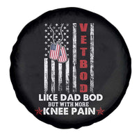 American Vetbod Spare Tire Cover Like Dad Bod But With More Knee Pain Patriotic Dog Tag US Flag