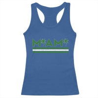 Retro Miami Palm Tree Racerback Tank Top Vintage South Florida Pride Distressed Orange and Green