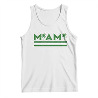 Retro Miami Palm Tree Tank Top Vintage South Florida Pride Distressed Orange and Green