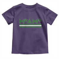 Retro Miami Palm Tree Toddler T Shirt Vintage South Florida Pride Distressed Orange and Green