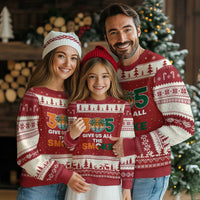 305 Give Us All the Smoke Ugly Christmas Sweater Miami Fan South Florida Pride