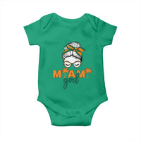 Miami Girl Messy Bun Bandana Baby Onesie South Florida Pride Palm Trees