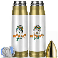 Miami Girl Messy Bun Bandana Bullet Tumbler South Florida Pride Palm Trees