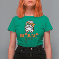 Miami Girl Messy Bun Bandana T Shirt For Women South Florida Pride Palm Trees