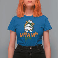 Miami Girl Messy Bun Bandana T Shirt For Women South Florida Pride Palm Trees